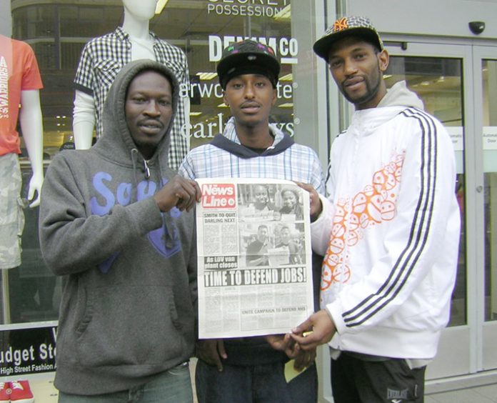 WIL, MOHAMMED and RICARDO, three unemployed youth were fully in support of the defence of GM Luton jobs by an occupation