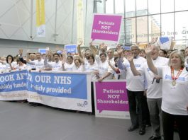 Delegates donned T-shirts  to promote the BMA ‘Look After Our NHS’ campaign