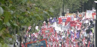 NHSTogether demonstration in November 2007 against NHS privatisation