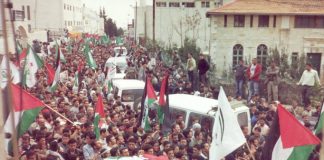 Funeral of Palestinian martyrs in Ramallah