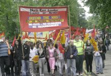 March in Enfield in June against the closure of Chase Farm Hospital