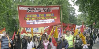 March in Enfield in June against the closure of Chase Farm Hospital