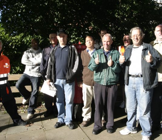 Hampstead CWU pickets on Saturday morning were confident of winning