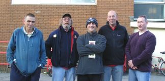CWU strikers on the picket line at the Wimbledon Delivery Office