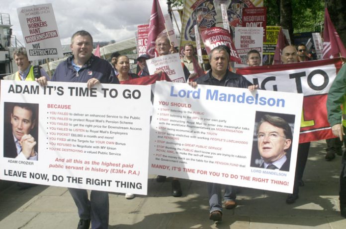 Postal workers have been letting Royal Mail and the government know for some time that they will not accept imposed changes and the privatisation of the industry