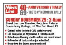 NEWS LINE ANNIVERSARY RALLY Sunday November 29th