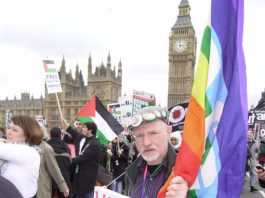 Marchers in London in March 2008, the fifth anniversary of the launch of the war on Iraq, demanding no attack on Iran