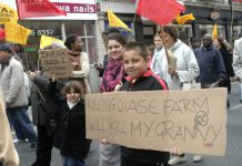 Children marching in Enfield against the cuts and the closure that are threatening Chase Farm Hospital – they know that cuts kill