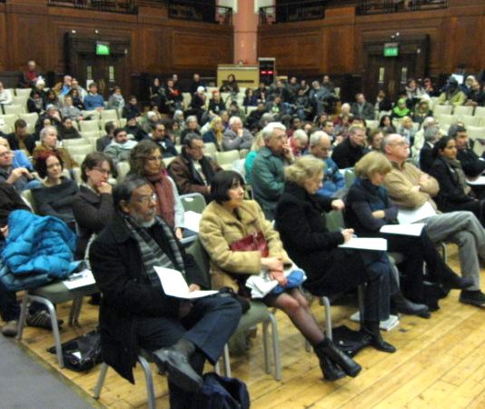 The audience at the London conference on Gaza last Wednesday