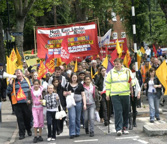 March in Enfield to stop the closure of Chase Farm Hospital