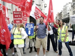 BA cabin crew greet with enthusiasm the Court of Appeal decision to overturn the ban on strike action