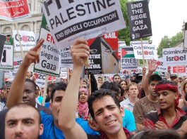END THE SIEGE OF GAZA – Hamas condemns Blair-Israel manoeuvre Marchers in London on June 12 condemn the Israeli attack on the siege-breaking ‘Freedom Flotilla’ to Gaza
