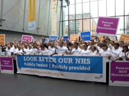 BMA delegates at last year’s Annual Representative Meeting launching their ‘Look After Our NHS’ campaign
