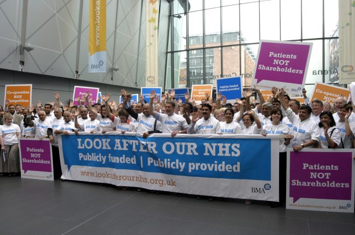 BMA delegates at last year’s Annual Representative Meeting launching their ‘Look After Our NHS’ campaign