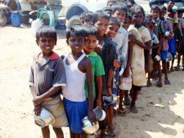 FJ defends threatened Sri Lankan journalist – while Tamil masses starve & young are forced to work Hungry Tamil children queue for meagre rations
