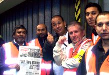 There was a very lively picket at Mile End station where pickets agreed that the big issue was safety