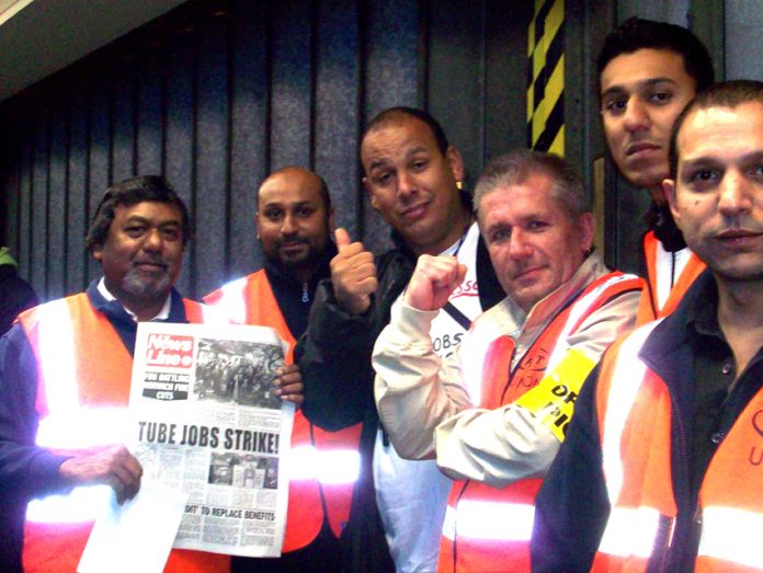 There was a very lively picket at Mile End station where pickets agreed that the big issue was safety