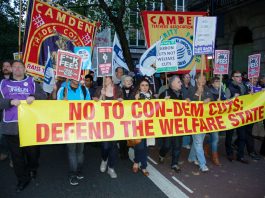 Head of the march in Holborn