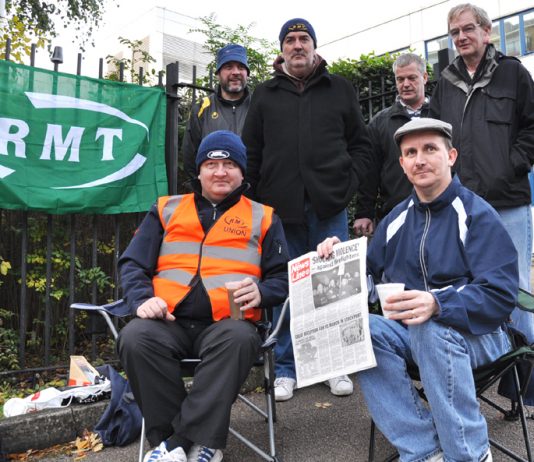RMT Tube workers fighting London Underground’s plans to sack 800 workers are threatened by Tory coalition plans to provide free labour for employers