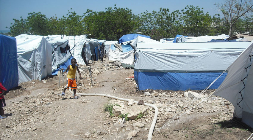 One of Haiti’s tent cities which are the only shelter for over 300,000 people since the earthquake on January 13
