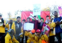 Young Socialists marchers join with students against the planned £9,000 fees hike, demanding an end to all fees