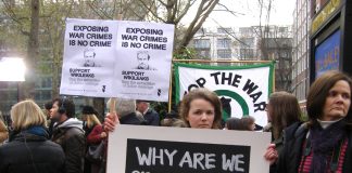 Basic rights were under attack on all fronts yesterday. Picture above shows demonstration in support of the jailed WikiLeaks founder Julian Assange outside Westminster Magistrates Court where he was bailed but not immediately freed