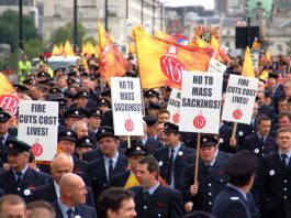 Suffolk Council Rush To Sell Off Fire Control Centre FBU demonstration in London on September 16 against fire service cuts