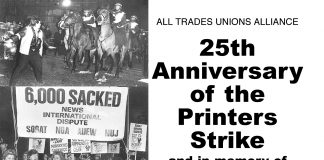 25th ANNIVERSARY OF PRINTERS STRIKE