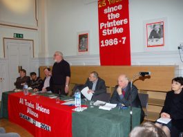 25th ANNIVERSARY OF THE PRINTERS’ STRIKE –‘the lessons of Wapping are vital for today’