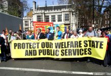 TUC march to defend the Welfare State in April last year