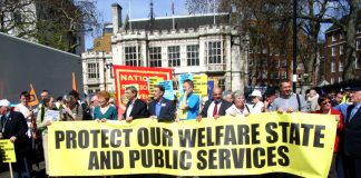 TUC march to defend the Welfare State in April last year