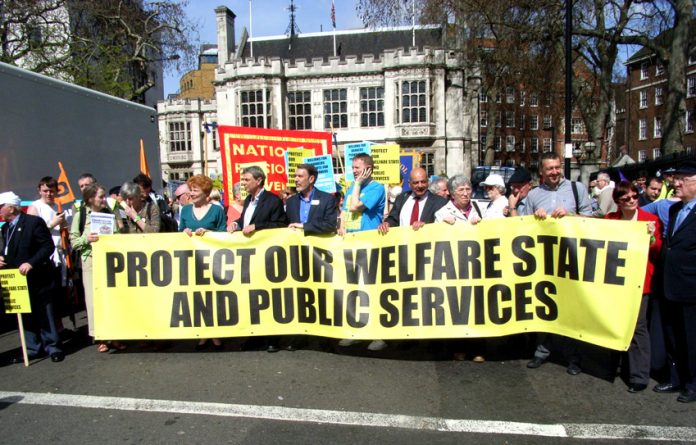 TUC march to defend the Welfare State in April last year