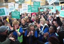 Thousands of workers rallied last year outside Whittington Hospital in north London to stop it from closing. Now the government is threatening to close NHS hospitals up and down the country