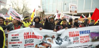Tamil protestors filled London streets on January 31 2009