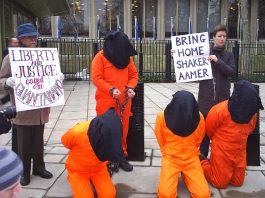 Amnesty International protest for release of Shaker Aamer