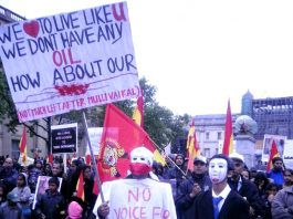 Tamils at the Trafalgar Square rally on Wednesday night with a clear message