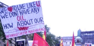 Tamils at the Trafalgar Square rally on Wednesday night with a clear message
