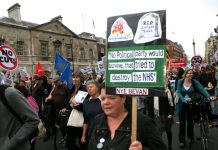 Over 4,000 marched through central London last week against the coalition’s privatising Health and Social Care Bill