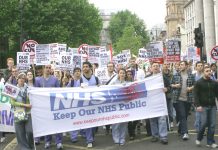 London trade unionists marched from UCH to Downing Street last week and showed their determinatipn to fight this government’s savage cuts and privatisation