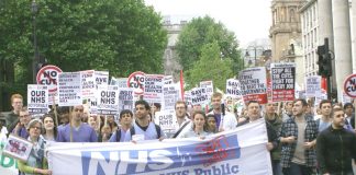 London trade unionists marched from UCH to Downing Street last week and showed their determinatipn to fight this government’s savage cuts and privatisation