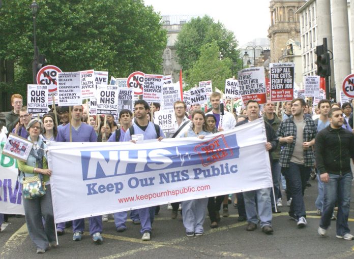 London trade unionists marched from UCH to Downing Street last week and showed their determinatipn to fight this government’s savage cuts and privatisation