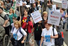 Marchers in London this month to defend the rights of disabled people, demanding ‘Don’t disable us – enable us!’