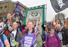 Public sector workers marching in the TUC demonstration on March 26 demanding that the trade unions take action to defend their jobs and to get wage increases matching the leaps in the cost of living