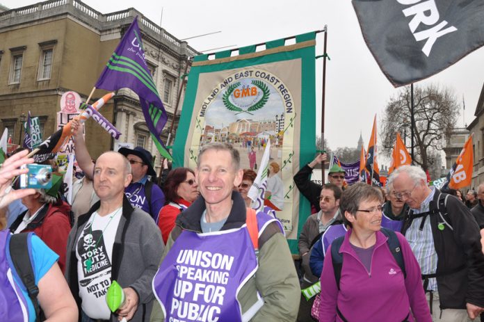 Public sector workers marching in the TUC demonstration on March 26 demanding that the trade unions take action to defend their jobs and to get wage increases matching the leaps in the cost of living