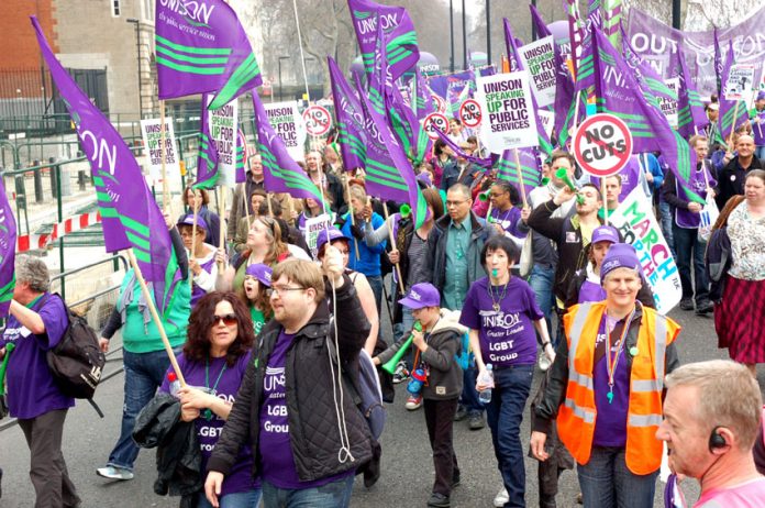 Thousands of Unison members took part in the TUC March 26 demonstration to show that they were determined to stop the privatisation of the NHS