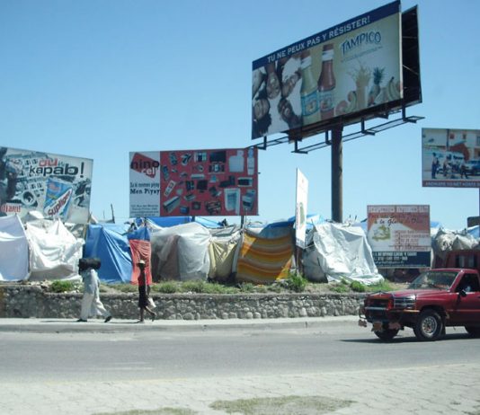 Haitians have been forced to sleep in makeshift tents or out in the open since the earthquake over a year ago