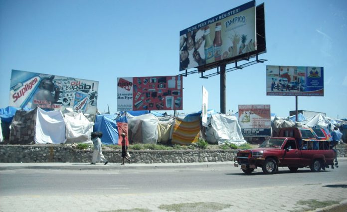 Haitians have been forced to sleep in makeshift tents or out in the open since the earthquake over a year ago