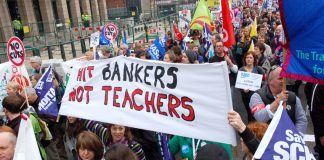 Teachers marching to defend their pensions show that they understand just who the enemy is