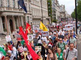 Israel refuses to apologise for Freedom Flotilla massacre A section of the march in London on June 5th 2009 condemning the Israeli attack on the Gaza Freedom Flotilla