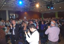 Delegates gave Unison leader Prentis a standing ovation after he declared that 9,000 employers were going to be informed of the Unison members’ strike ballot to defend pensions